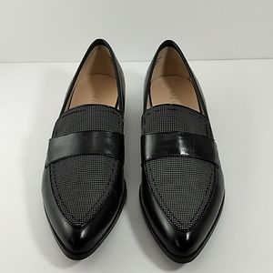 Nine West Pointed Toe Polka Dot/Black Flats (8.5)